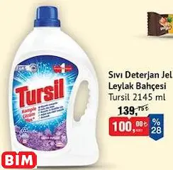TURSİL SIVI DETERJAN JEL LEYLAK BAHÇESİ